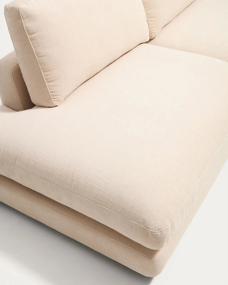 Modulares 3-Sitzer-Sofa Gala aus beigem Chenillegewebe, FSC Mix Credit, 240 cm von Kave Home – Bild 6