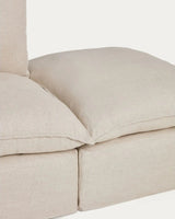 Modulares 4-Sitzer-Ecksofa Anarela, Linke Seite, mit abnehmbarem Bezug aus Leinen und Viskose, 287 x 307 cm, FSC Mix Credit von Kave Home – Bild 8