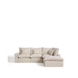 Modulares 4-Sitzer-Ecksofa Anarela, Rechte Seite, mit abnehmbarem Bezug aus Leinen und Viskose, 307 x 287 cm, FSC Mix Credit von Kave Home – Bild 1