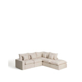 Modulares 4-Sitzer-Ecksofa Anarela, Rechte Seite, mit abnehmbarem Bezug aus Leinen und Viskose, 307 x 287 cm, FSC Mix Credit von Kave Home – Bild 4