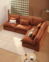 Modulares 4-Sitzer-Ecksofa Anarela mit abnehmbarem Bezug aus 100 % Leinen, 287 x 197 cm / 197 x 287 cm, FSC Mix Credit von Kave Home – Bild 2