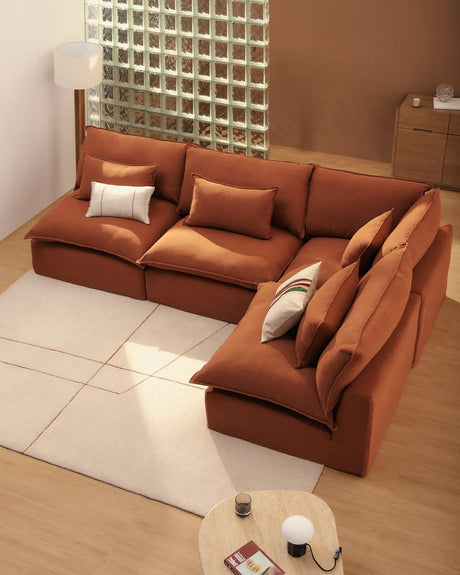 Modulares 4-Sitzer-Ecksofa Anarela mit abnehmbarem Bezug aus 100 % Leinen, 287 x 197 cm / 197 x 287 cm, FSC Mix Credit von Kave Home – Bild 2