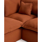 Modulares 4-Sitzer-Ecksofa Anarela mit abnehmbarem Bezug aus 100 % Leinen, 287 x 197 cm / 197 x 287 cm, FSC Mix Credit von Kave Home – Bild 6
