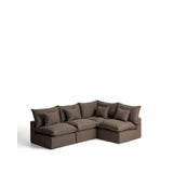 Modulares 4-Sitzer-Ecksofa Anarela mit abnehmbarem Bezug aus 100 % Leinen, 287 x 197 cm / 197 x 287 cm, FSC Mix Credit von Kave Home – Bild 4