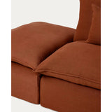 Modulares 4-Sitzer-Ecksofa Anarela mit abnehmbarem Bezug aus 100 % Leinen, 287 x 307 cm, FSC Mix Credit von Kave Home – Bild 6