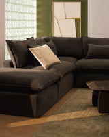 Modulares 4-Sitzer-Ecksofa Anarela mit abnehmbarem Bezug aus 100 % Leinen in Taupe, 287 x 307 cm, FSC Mix Credit von Kave Home – Bild 2