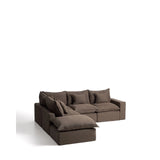 Modulares 4-Sitzer-Ecksofa Anarela mit abnehmbarem Bezug aus 100 % Leinen in Taupe, 287 x 307 cm, FSC Mix Credit von Kave Home – Bild 4