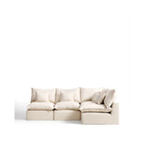 Modulares 4-Sitzer-Ecksofa Anarela mit abnehmbarem Bezug aus Leinen und Viskose, 287 x 197 cm / 197 x 287 cm, FSC Mix Credit von Kave Home – Bild 1