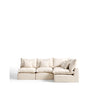 Modulares 4-Sitzer-Ecksofa Anarela mit abnehmbarem Bezug aus Leinen und Viskose, 287 x 197 cm / 197 x 287 cm, FSC Mix Credit von Kave Home – Bild 1