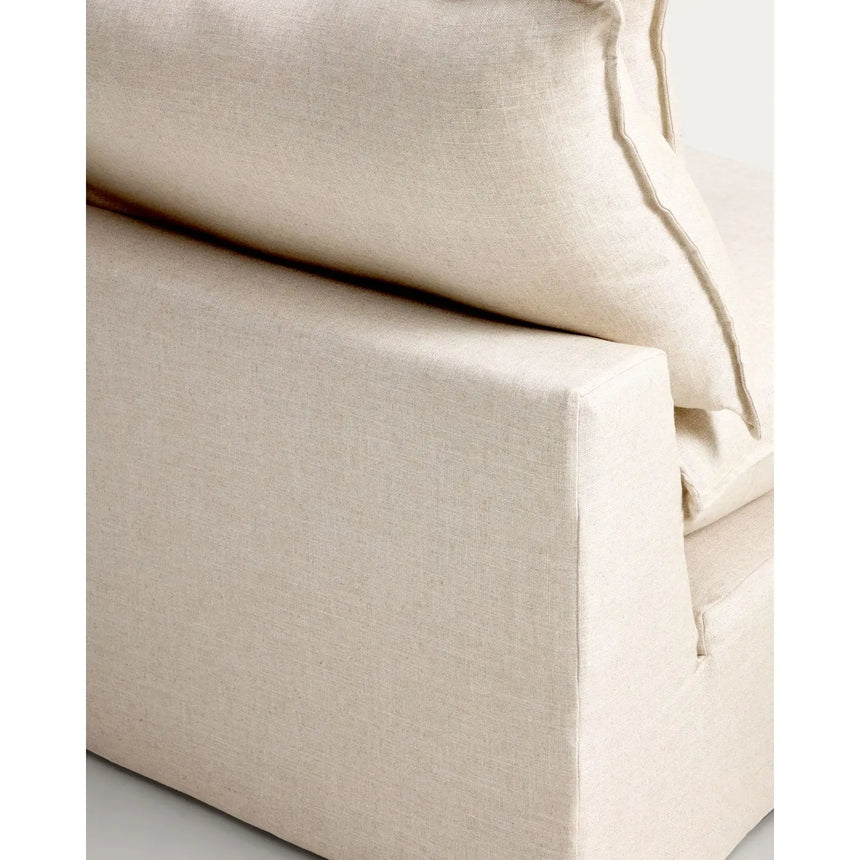 Modulares 4-Sitzer-Ecksofa Anarela mit abnehmbarem Bezug aus Leinen und Viskose, 287 x 197 cm / 197 x 287 cm, FSC Mix Credit von Kave Home – Bild 10