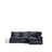 Modulares 4-Sitzer-Ecksofa Anarela mit abnehmbarem Bezug aus Leinen und Viskose in Dunkelgrau, 287 x 197 cm / 197 x 287 cm, FSC Mix Credit von Kave Home – Bild 1