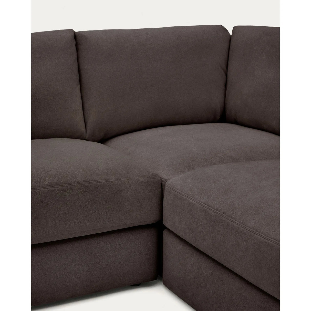 Modulares 5-Sitzer-Ecksofa Alea mit Bezug aus Chenille, 310 x 310 cm von Kave Home – Bild 6