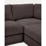 Modulares 5-Sitzer-Ecksofa Alea mit Bezug aus Chenille, 310 x 310 cm von Kave Home – Bild 6