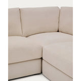 Modulares 5-Sitzer-Ecksofa Alea mit Bezug aus Chenille in Beige, 310 x 310 cm von Kave Home – Bild 6