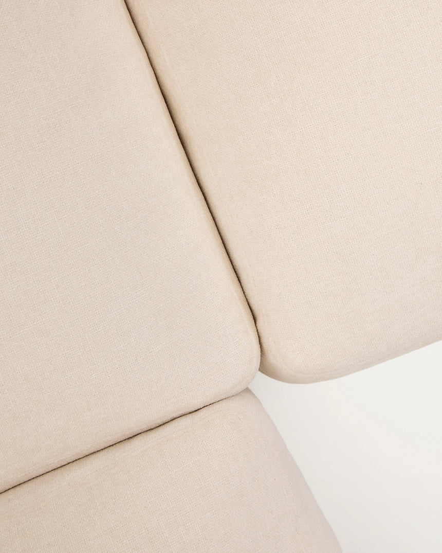 Modulares 5-Sitzer-Ecksofa Alea mit Bezug aus Chenille in Ecru, 310 x 310 cm von Kave Home – Produktbild 11