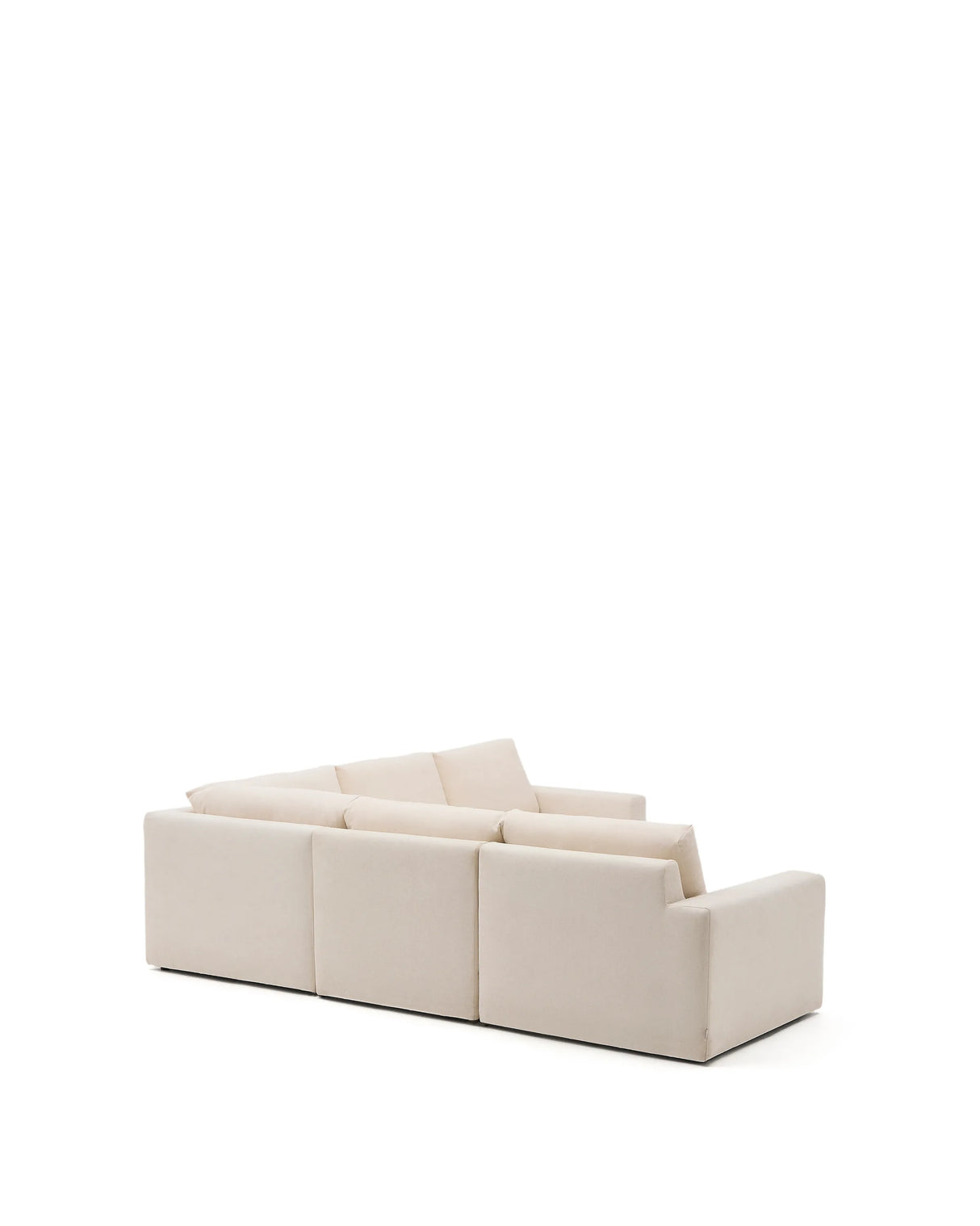 Modulares 5-Sitzer-Ecksofa Alea mit Bezug aus Chenille in Ecru, 310 x 310 cm von Kave Home – Produktbild 7