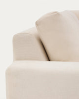 Modulares 5-Sitzer-Ecksofa Alea mit Bezug aus Chenille in Ecru, 310 x 310 cm von Kave Home – Produktbild 9