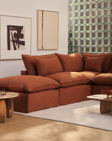 Modulares 6-Sitzer-Ecksofa Anarela mit abnehmbarem Bezug aus 100 % Leinen, 307 x 347 cm, FSC Mix Credit von Kave Home – Bild 2