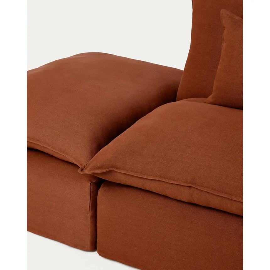 Modulares 6-Sitzer-Ecksofa Anarela mit abnehmbarem Bezug aus 100 % Leinen, 307 x 347 cm, FSC Mix Credit von Kave Home – Bild 6