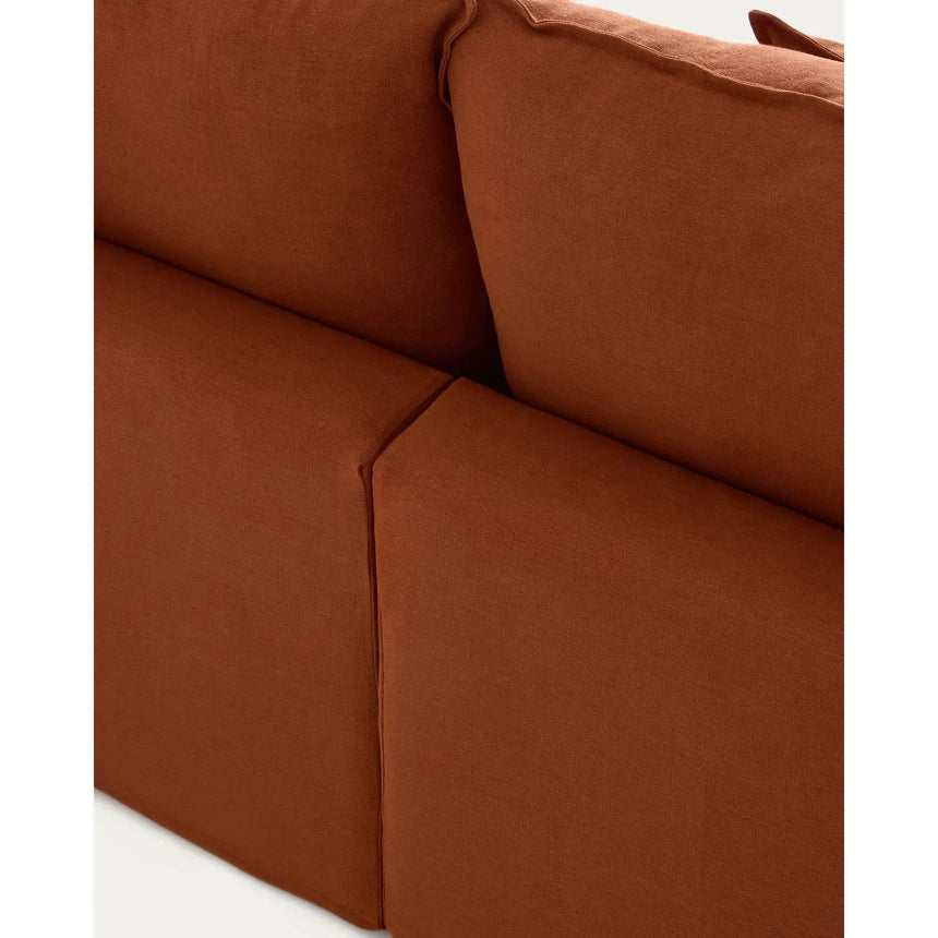 Modulares 6-Sitzer-Ecksofa Anarela mit abnehmbarem Bezug aus 100 % Leinen, 307 x 347 cm, FSC Mix Credit von Kave Home – Bild 7