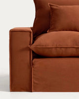 Modulares 6-Sitzer-Ecksofa Anarela mit abnehmbarem Bezug aus 100 % Leinen, 347 x 307 cm, FSC Mix Credit von Kave Home – Bild 4