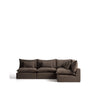 Modulares 6-Sitzer-Ecksofa Anarela mit abnehmbarem Bezug aus 100 % Leinen in Taupe, 327 x 217 cm / 217 x 327 cm, FSC Mix Credit von Kave Home – Bild 1