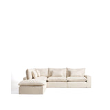 Modulares 6-Sitzer-Ecksofa Anarela mit abnehmbarem Bezug aus Leinen und Viskose in Beige, 307 x 347 cm, FSC Mix Credit von Kave Home – Bild 1