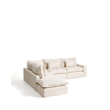 Modulares 6-Sitzer-Ecksofa Anarela mit abnehmbarem Bezug aus Leinen und Viskose in Beige, 307 x 347 cm, FSC Mix Credit von Kave Home – Bild 6