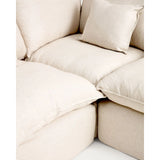 Modulares 6-Sitzer-Ecksofa Anarela mit abnehmbarem Bezug aus Leinen und Viskose in Beige, 307 x 347 cm, FSC Mix Credit von Kave Home – Bild 8