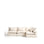 Modulares 6-Sitzer-Ecksofa Anarela mit abnehmbarem Bezug aus Leinen und Viskose in Beige, 327 x 217 cm / 217 x 327 cm, FSC Mix Credit von Kave Home – Bild 1