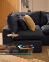 Modulares 6-Sitzer-Ecksofa Anarela mit abnehmbarem Bezug aus Leinen und Viskose in Dunkelgrau, 327 x 217 cm / 217 x 327 cm, FSC Mix Credit von Kave Home – Bild 2