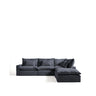 Modulares 6-Sitzer-Ecksofa Anarela mit abnehmbarem Bezug aus Leinen und Viskose in Dunkelgrau, 347 x 307 cm, FSC Mix Credit von Kave Home – Bild 1