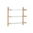 Modulares Regal Sitra 3 Regalbrettern aus Massivholz 110 cm FSC Mix Credit von Kave Home – Bild 1