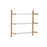 Modulares Regal Sitra 3 Regalbrettern aus Massivholz 110 cm FSC Mix Credit von Kave Home – Bild 1