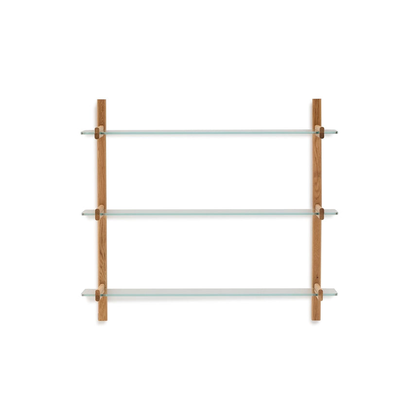 Modulares Regal Sitra 3 Regalbrettern aus Massivholz 110 cm FSC Mix Credit von Kave Home – Bild 4