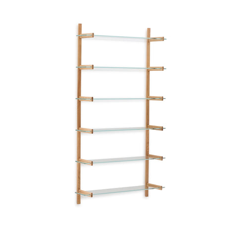 Modulares Regal Sitra 6 Regalbrettern aus Massivholz 110 cm FSC Mix Credit von Kave Home – Bild 1