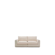 Modulares Sofa Alea für 3 Personen mit abnehmbarem Bezug aus Chenille in Beige, 220 cm von Kave Home – Bild 1