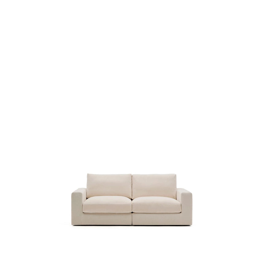 Modulares Sofa Alea für 3 Personen mit abnehmbarem Bezug aus Chenille in Beige, 220 cm von Kave Home – Bild 1