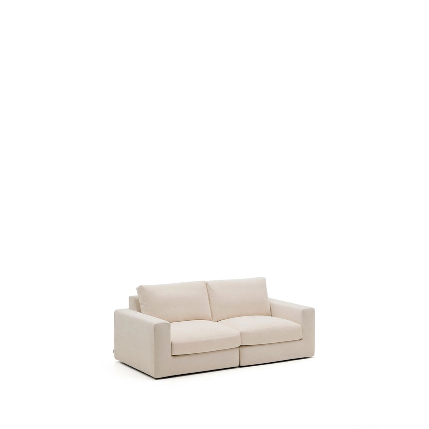 Modulares Sofa Alea für 3 Personen mit abnehmbarem Bezug aus Chenille in Beige, 220 cm von Kave Home – Bild 4