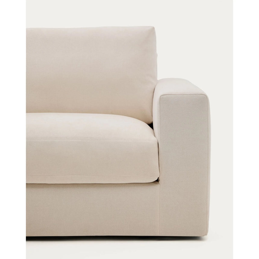 Modulares Sofa Alea für 3 Personen mit abnehmbarem Bezug aus Chenille in Beige, 220 cm von Kave Home – Bild 7