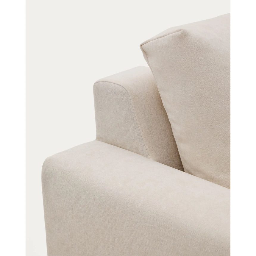Modulares Sofa Alea für 3 Personen mit abnehmbarem Bezug aus Chenille in Beige, 220 cm von Kave Home – Bild 8