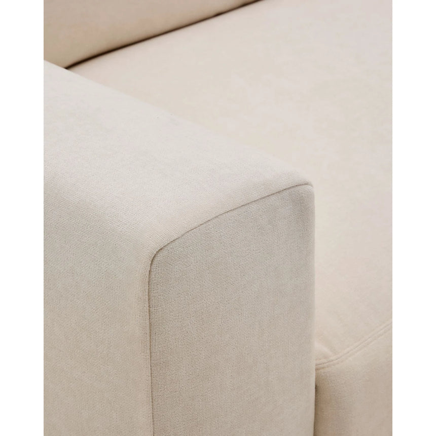 Modulares Sofa Alea für 3 Personen mit abnehmbarem Bezug aus Chenille in Beige, 220 cm von Kave Home – Bild 9