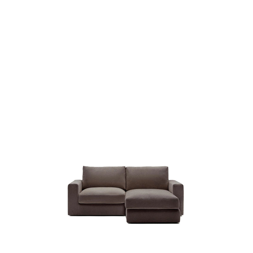 Modulares Sofa Alea für 3 Personen mit abnehmbarem Bezug aus Chenille mit Chaiselongue links, 220 cm von Kave Home – Bild 1