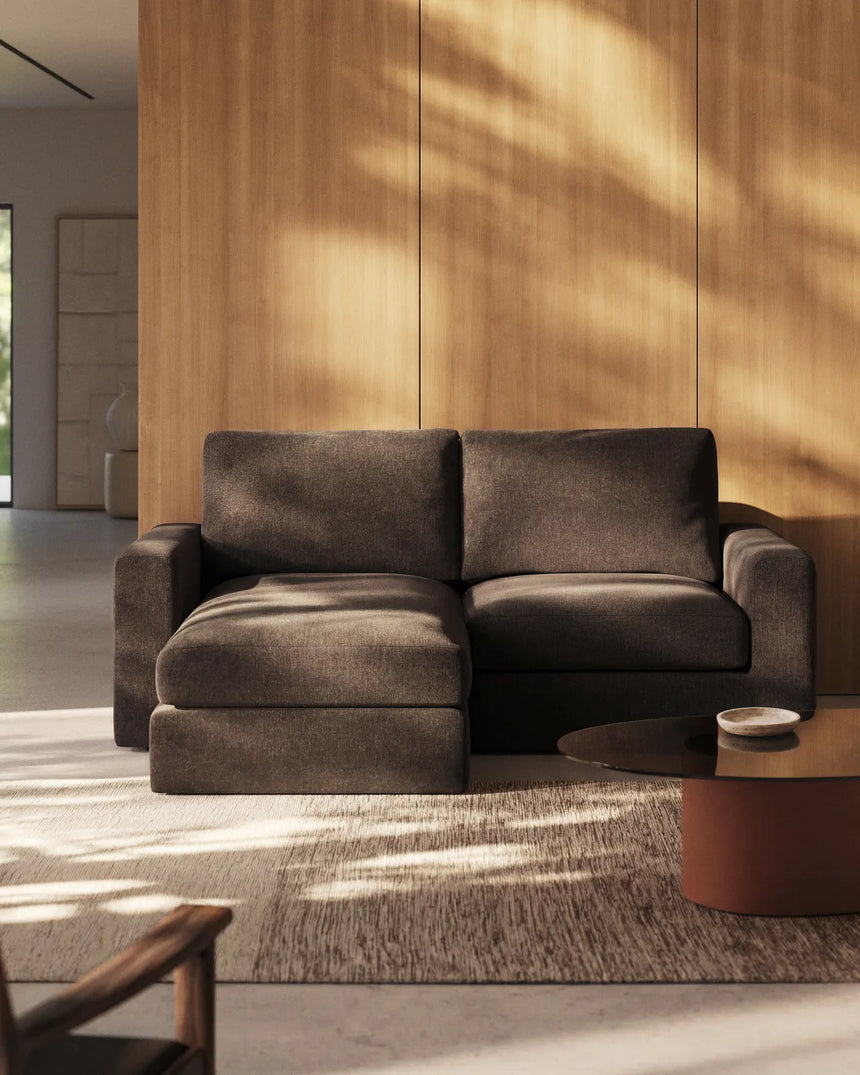 Modulares Sofa Alea für 3 Personen mit abnehmbarem Bezug aus Chenille mit Chaiselongue links, 220 cm von Kave Home – Bild 2
