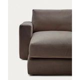 Modulares Sofa Alea für 3 Personen mit abnehmbarem Bezug aus Chenille mit Chaiselongue links, 220 cm von Kave Home – Bild 6