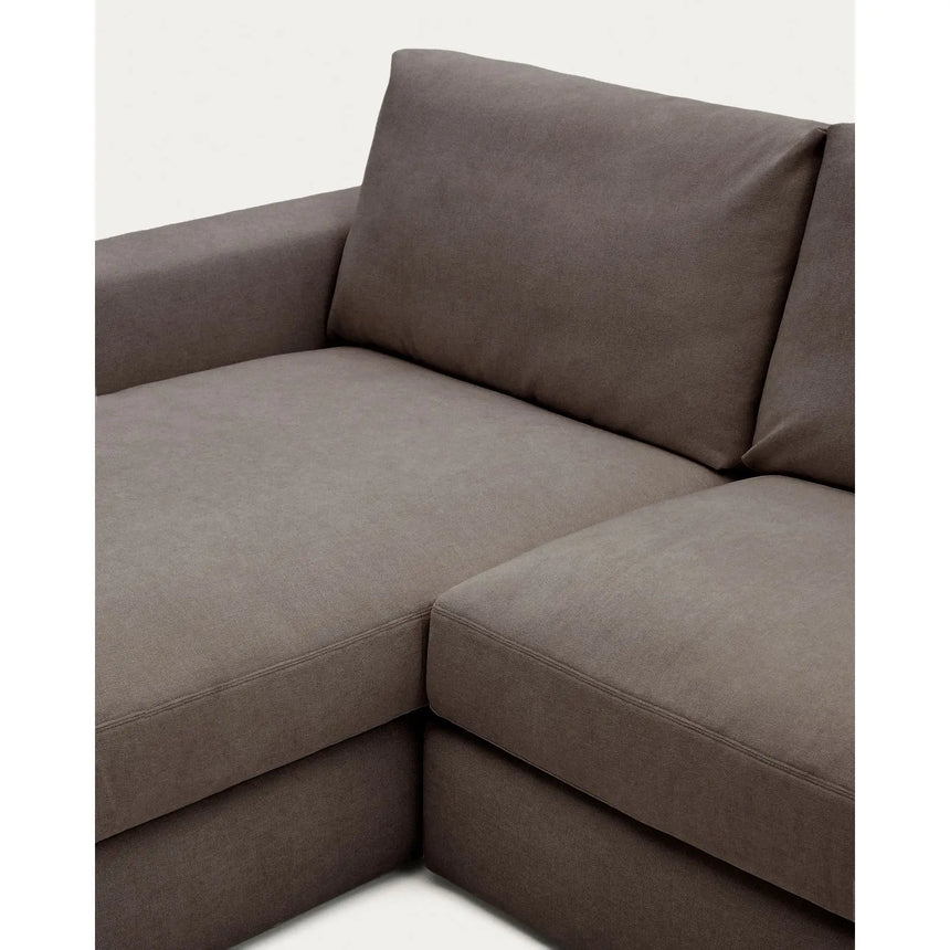 Modulares Sofa Alea für 3 Personen mit abnehmbarem Bezug aus Chenille mit Chaiselongue links, 220 cm von Kave Home – Bild 7