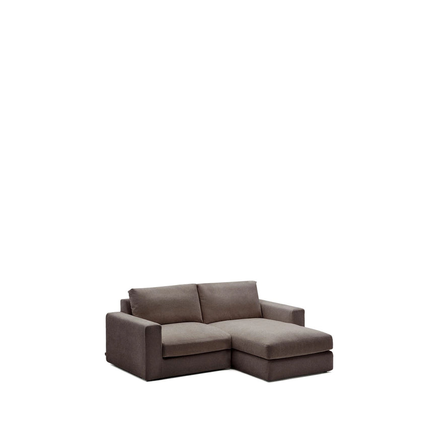 Modulares Sofa Alea für 3 Personen mit abnehmbarem Bezug aus Chenille mit Chaiselongue rechts, 220 cm von Kave Home – Bild 1