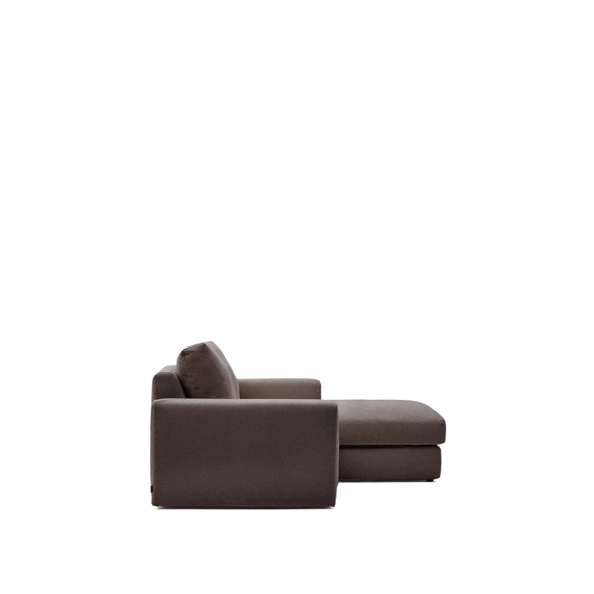 Modulares Sofa Alea für 3 Personen mit abnehmbarem Bezug aus Chenille mit Chaiselongue rechts, 220 cm von Kave Home – Bild 4