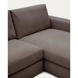 Modulares Sofa Alea für 3 Personen mit abnehmbarem Bezug aus Chenille mit Chaiselongue rechts, 220 cm von Kave Home – Bild 6