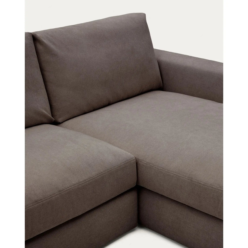 Modulares Sofa Alea für 3 Personen mit abnehmbarem Bezug aus Chenille mit Chaiselongue rechts, 220 cm von Kave Home – Bild 6